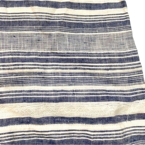 ARTISAN NY 100% linen blue and white stripe tank top - Picture 2 of 4